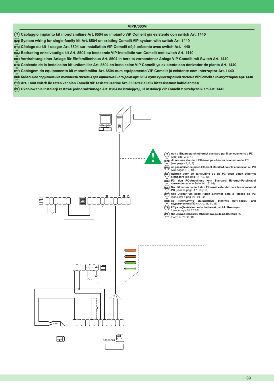 Comelit MT 8504 User Manual | Page 39 / 40