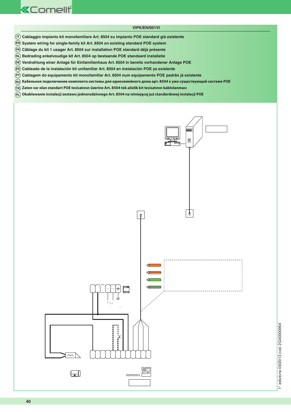 Comelit MT 8504 User Manual | Page 40 / 40