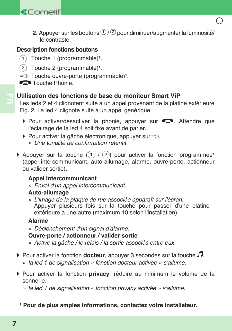 Comelit 6304 BM User Manual | Page 10 / 25