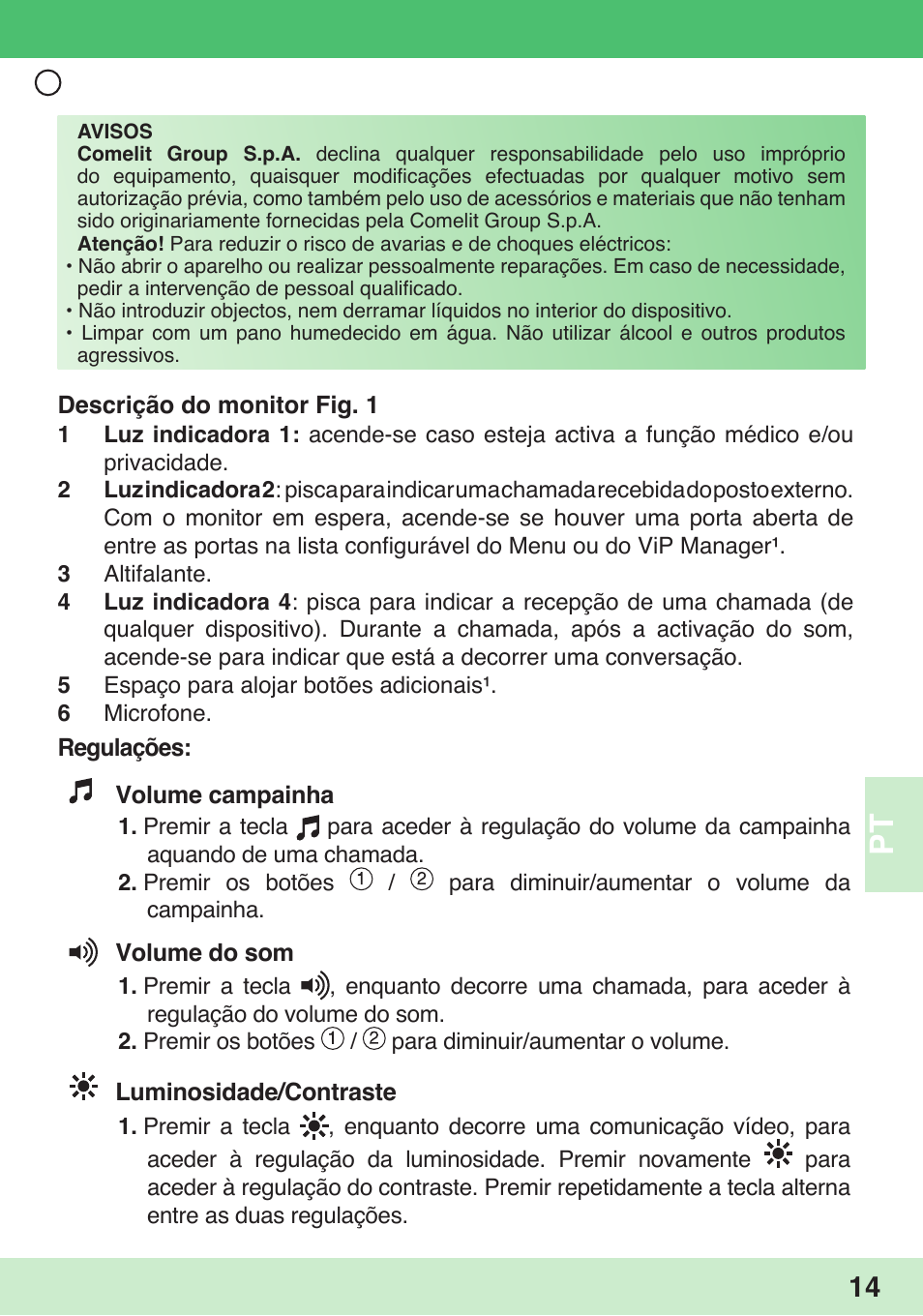 Comelit 6304 BM User Manual | Page 17 / 25