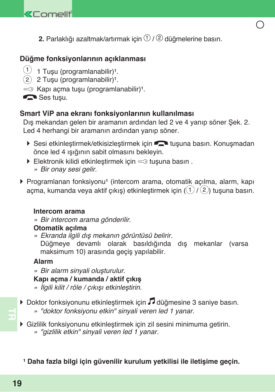 Comelit 6304 BM User Manual | Page 22 / 25