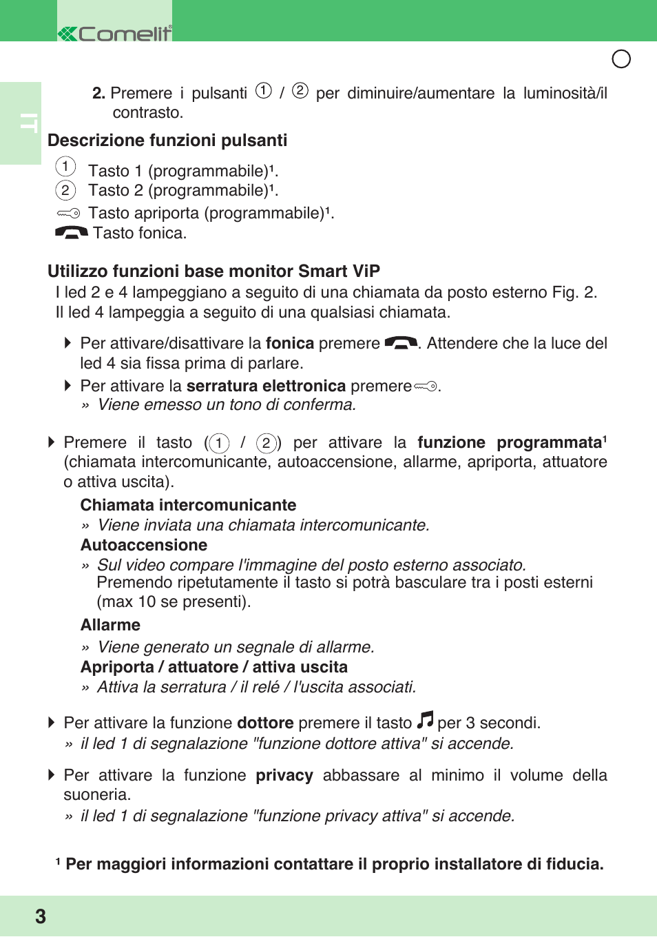 Comelit 6304 BM User Manual | Page 6 / 25