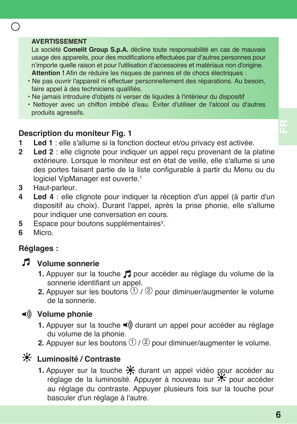 Comelit 6304 BM User Manual | Page 9 / 25