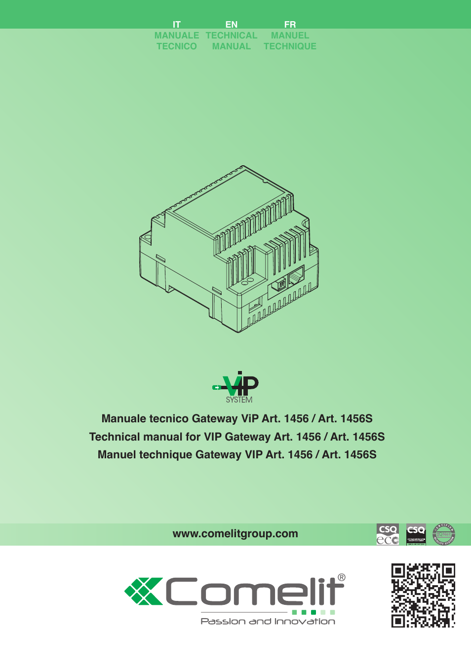 Comelit MT 1456S User Manual | 16 pages