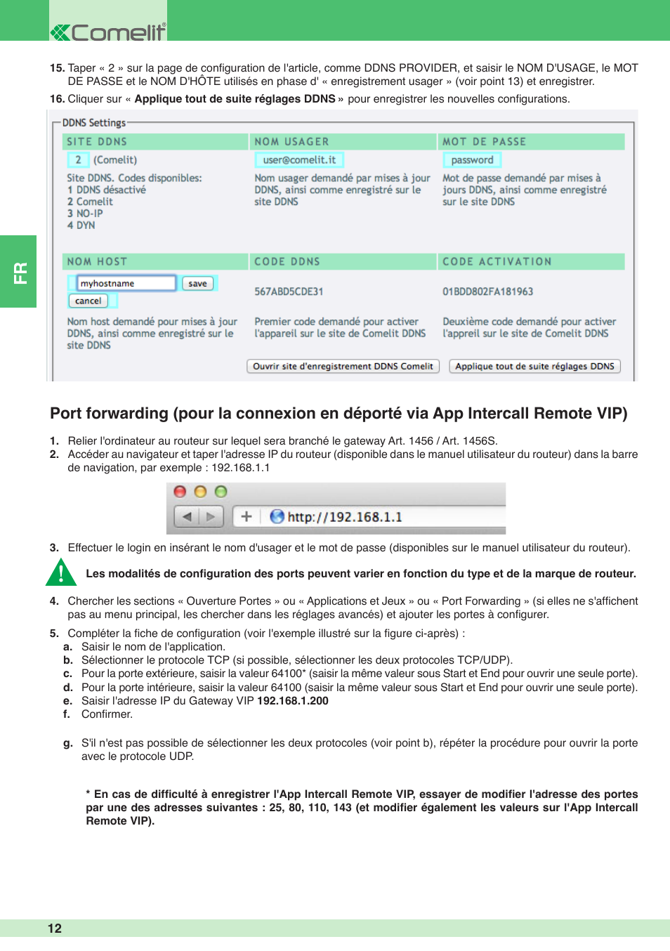 Comelit MT 1456S User Manual | Page 12 / 16