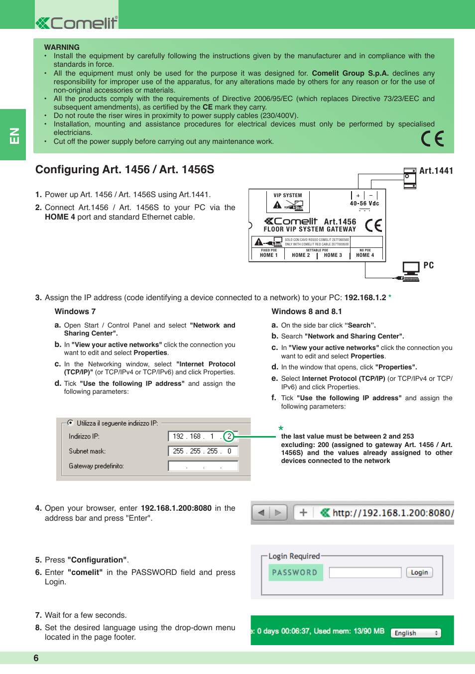 Art.1441 pc | Comelit MT 1456S User Manual | Page 6 / 16