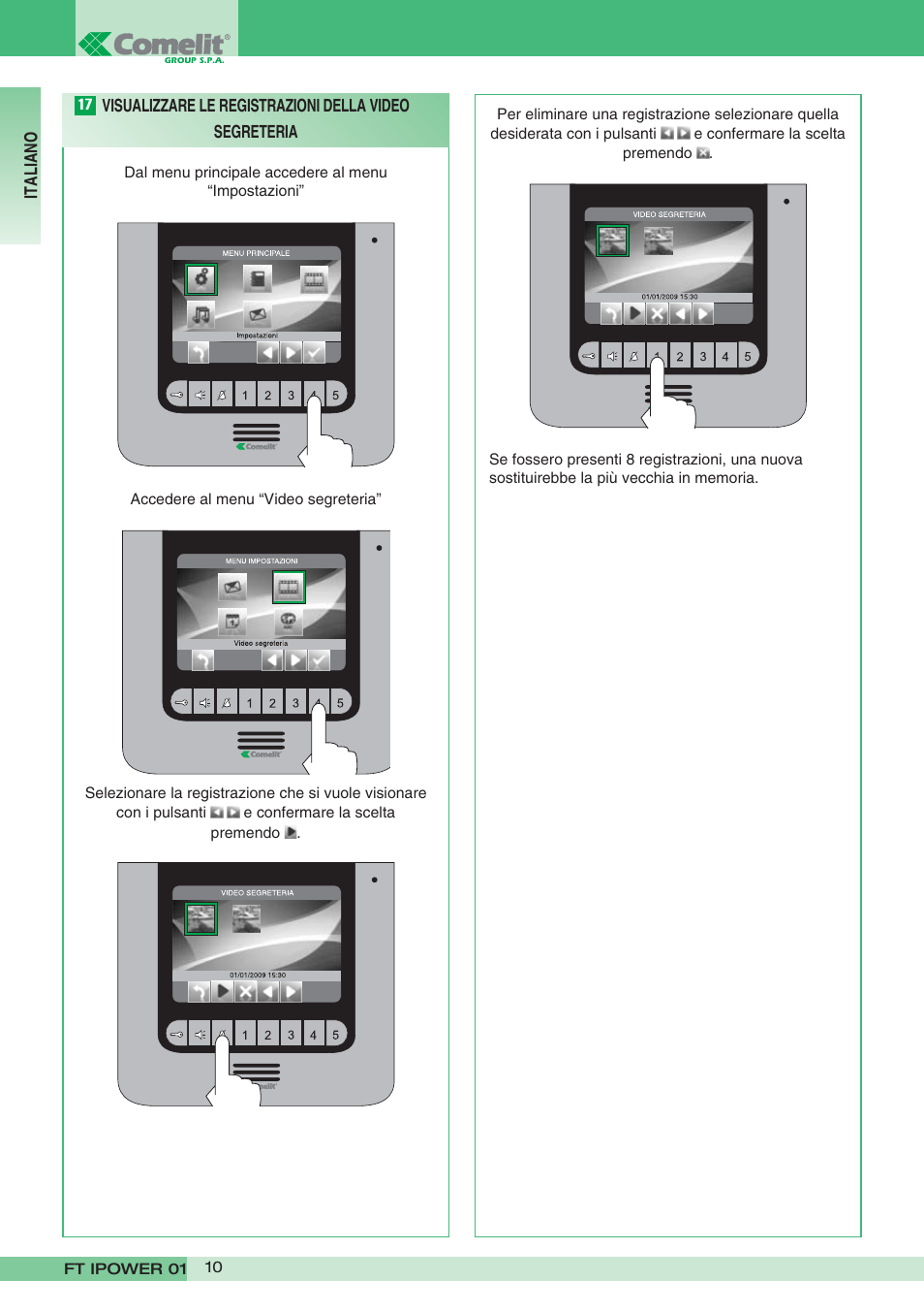 Comelit FT POWER 01 User Manual | Page 10 / 32