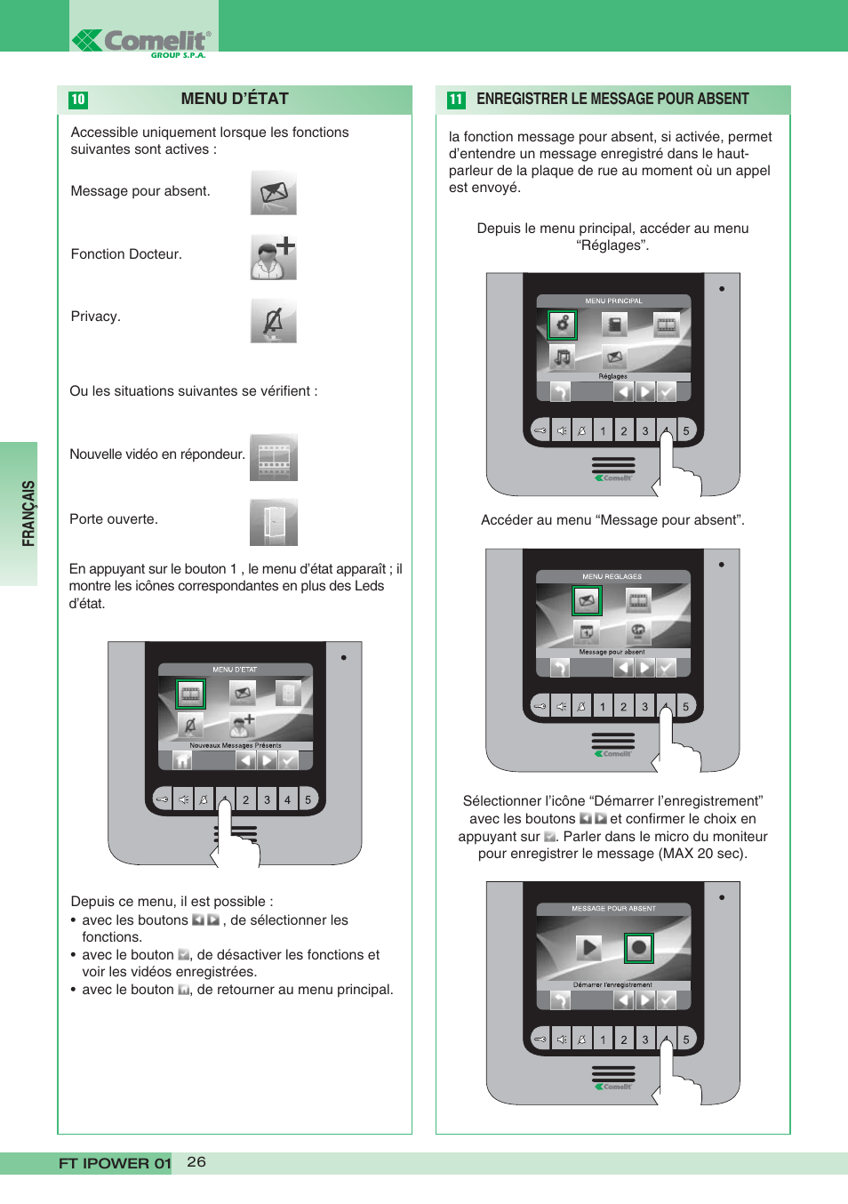 Comelit FT POWER 01 User Manual | Page 26 / 32