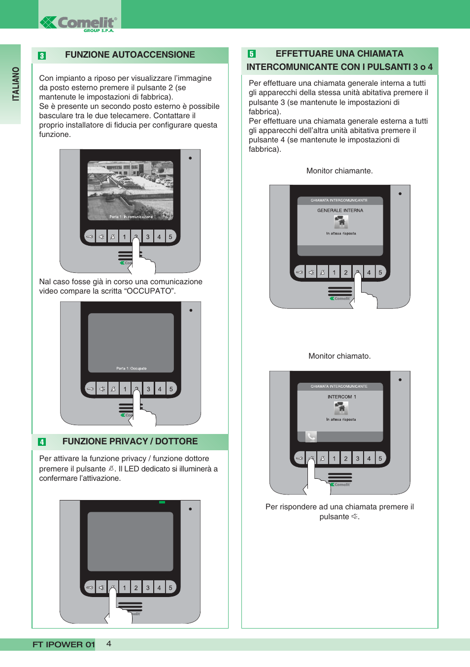 Comelit FT POWER 01 User Manual | Page 4 / 32