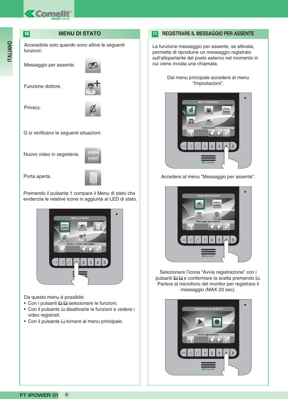 Comelit FT POWER 01 User Manual | Page 6 / 32