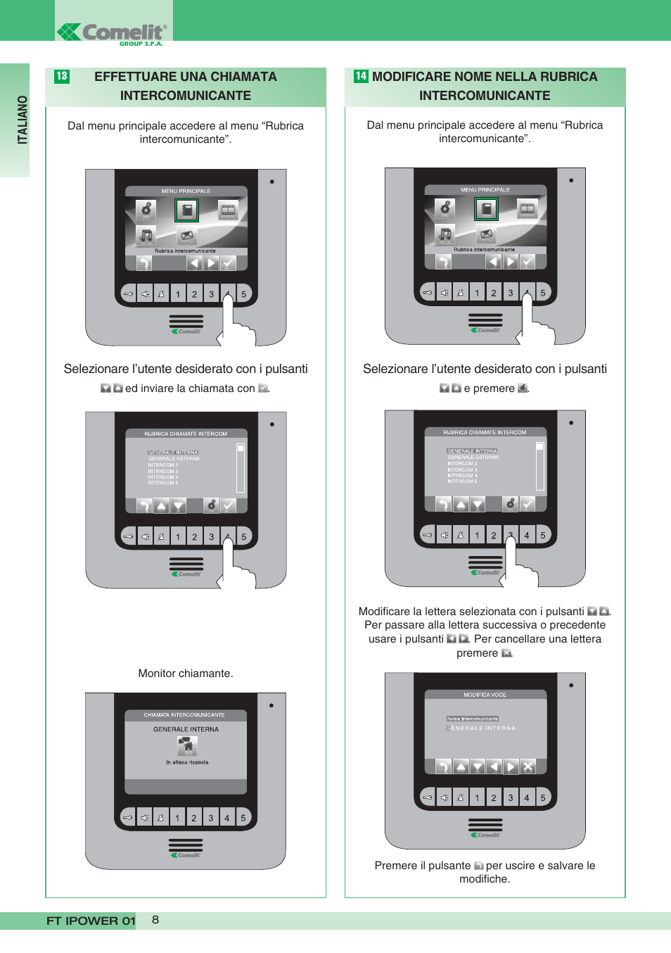 Comelit FT POWER 01 User Manual | Page 8 / 32