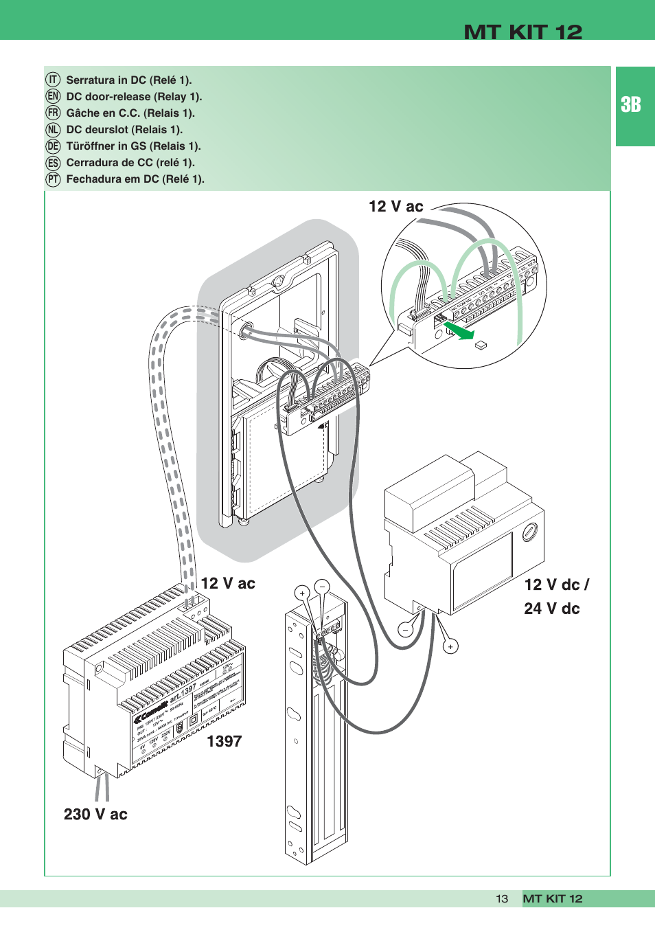 Mt kit 12 | Comelit MT KIT 12 User Manual | Page 13 / 100