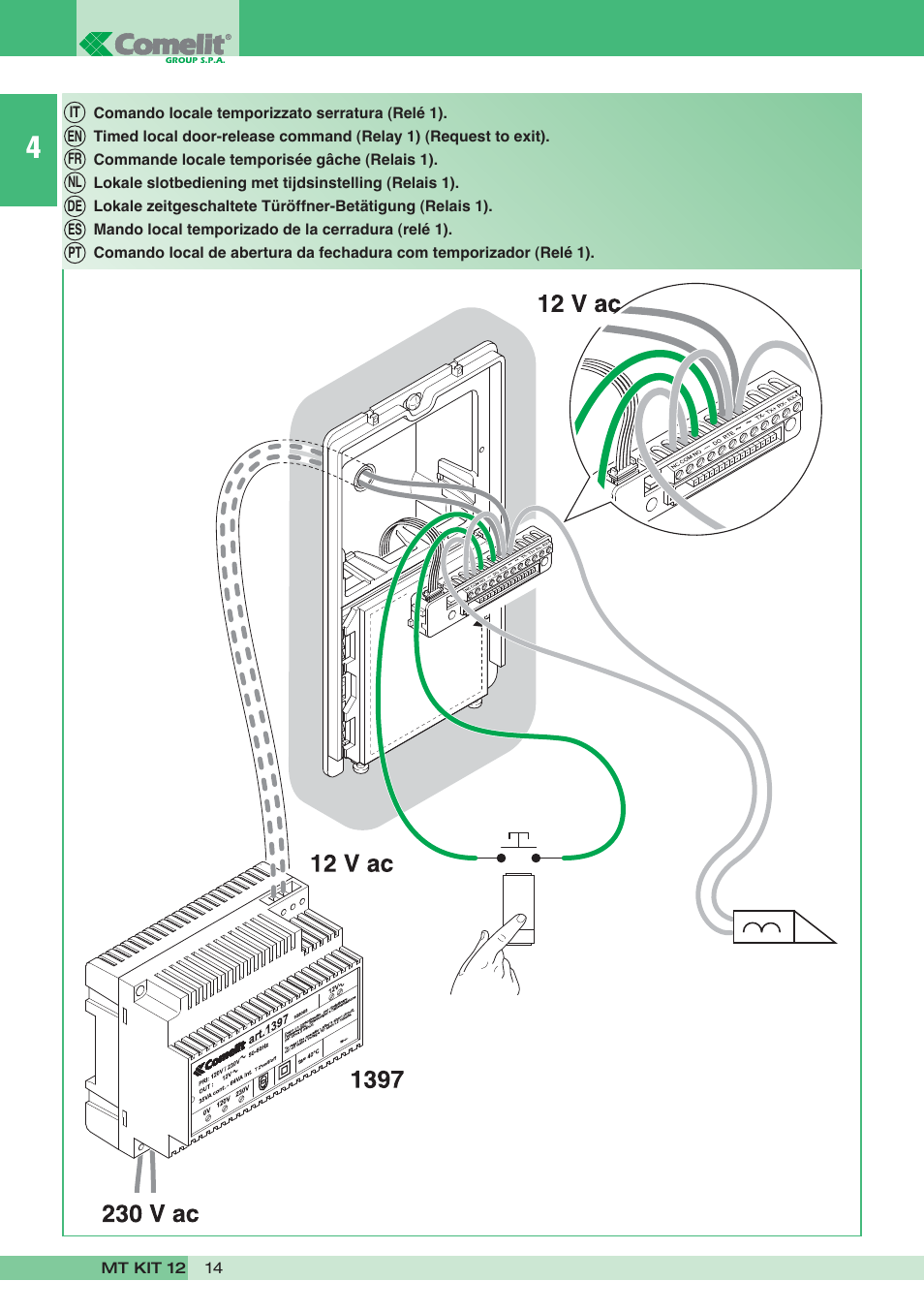 Comelit MT KIT 12 User Manual | Page 14 / 100