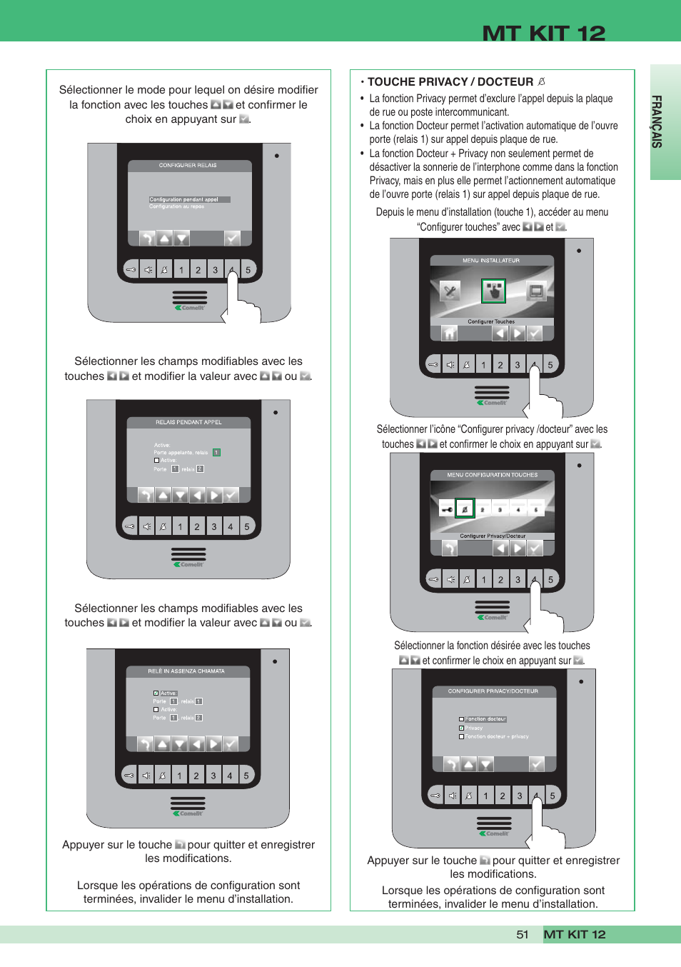 Mt kit 12 | Comelit MT KIT 12 User Manual | Page 51 / 100