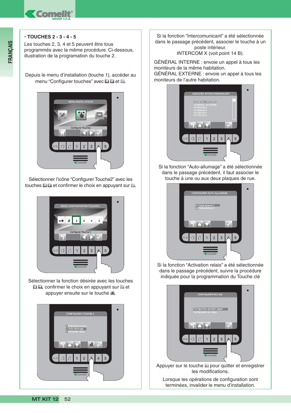 Comelit MT KIT 12 User Manual | Page 52 / 100