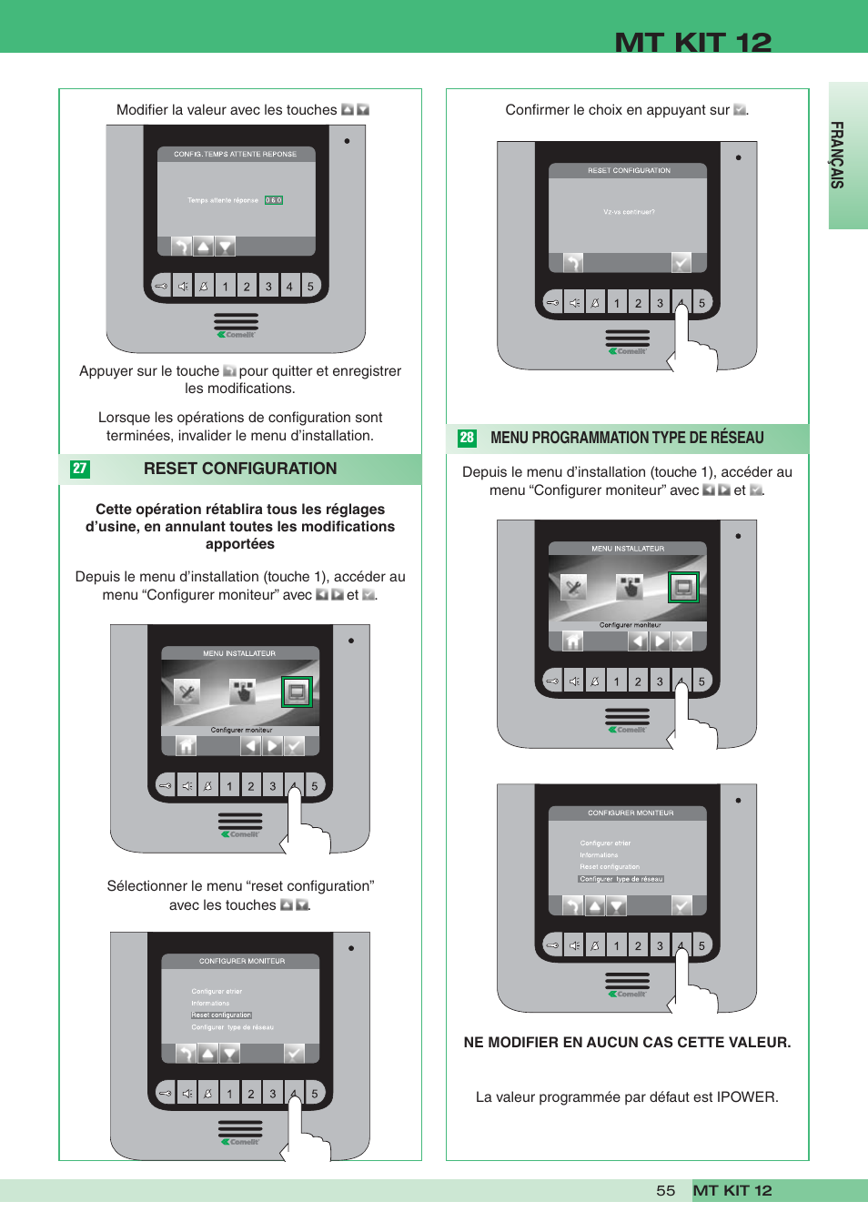 Mt kit 12 | Comelit MT KIT 12 User Manual | Page 55 / 100