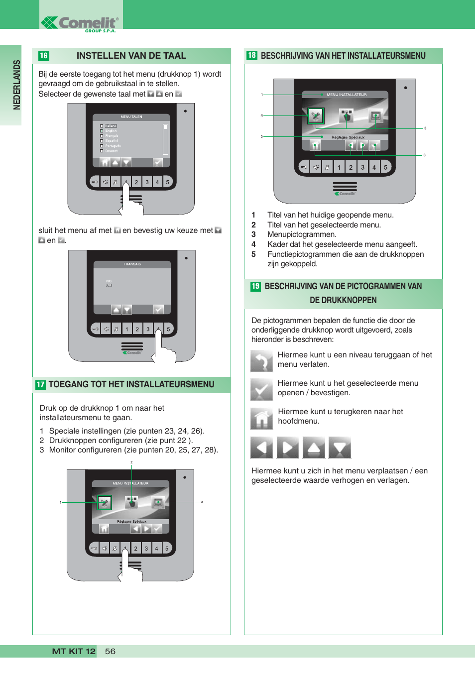 Comelit MT KIT 12 User Manual | Page 56 / 100