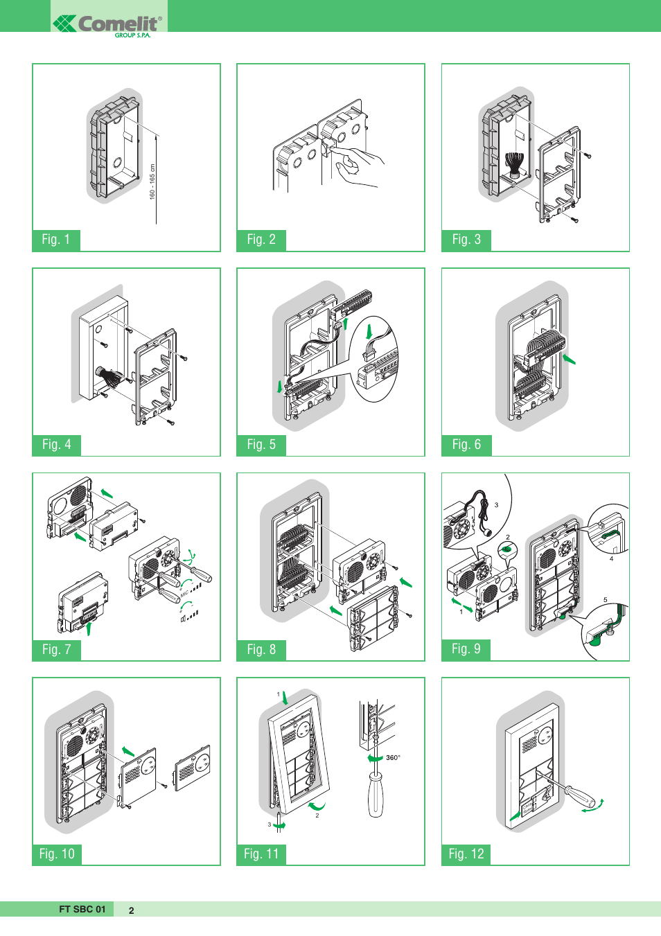 Comelit FT SBC 01 User Manual | Page 2 / 8