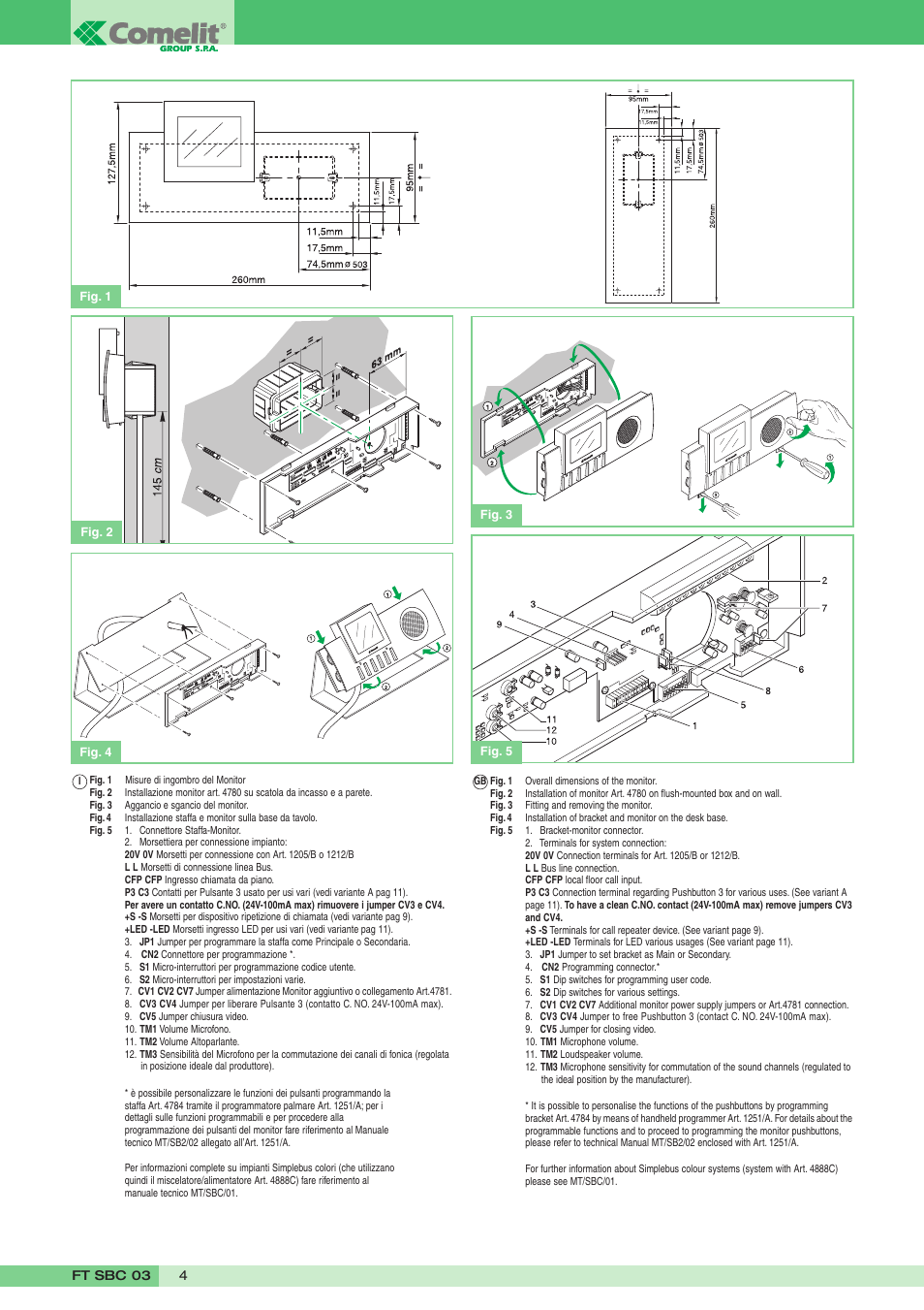 Comelit FT SBC 03 User Manual | Page 4 / 12