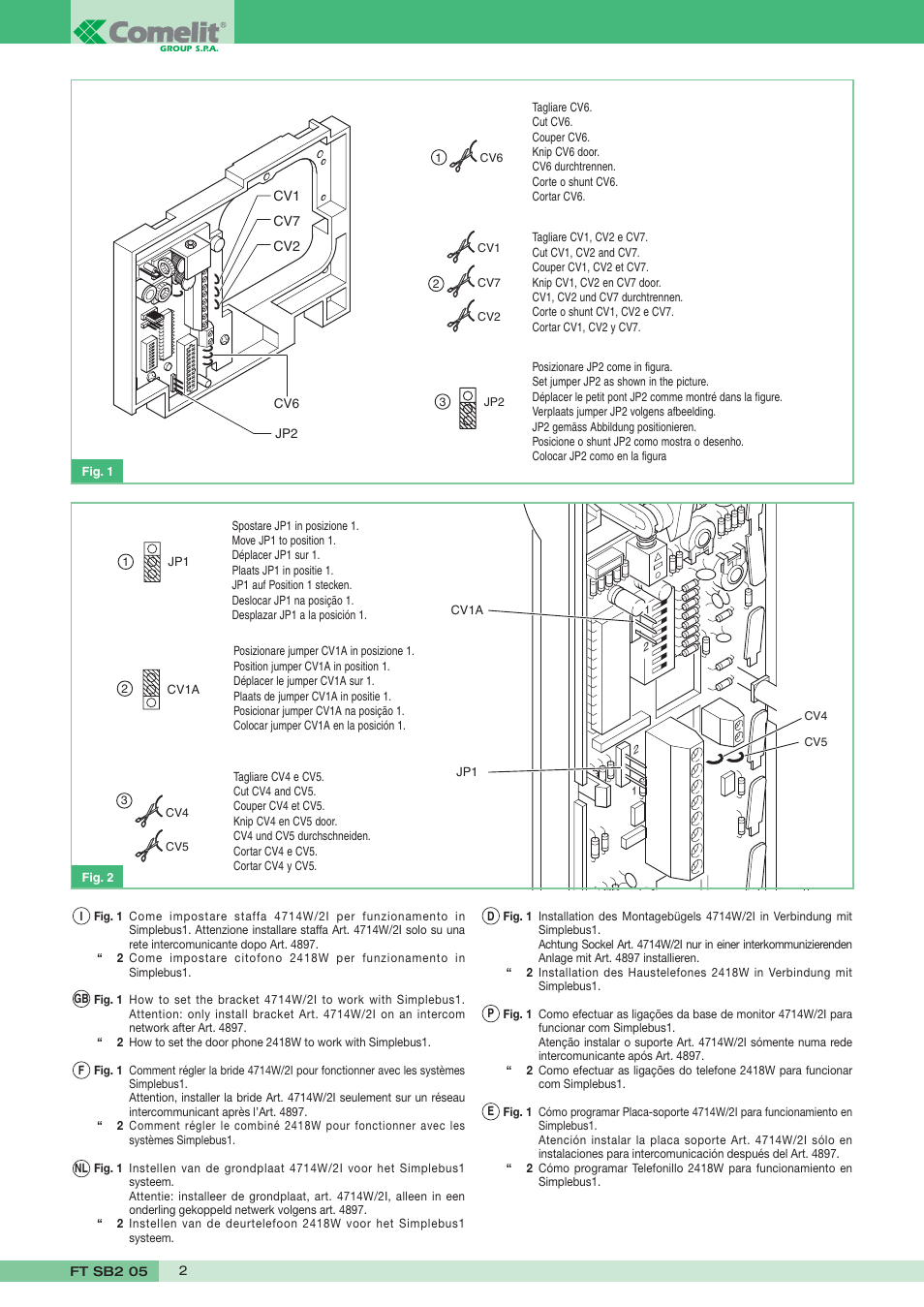 Comelit FT SB2 05 User Manual | Page 2 / 12