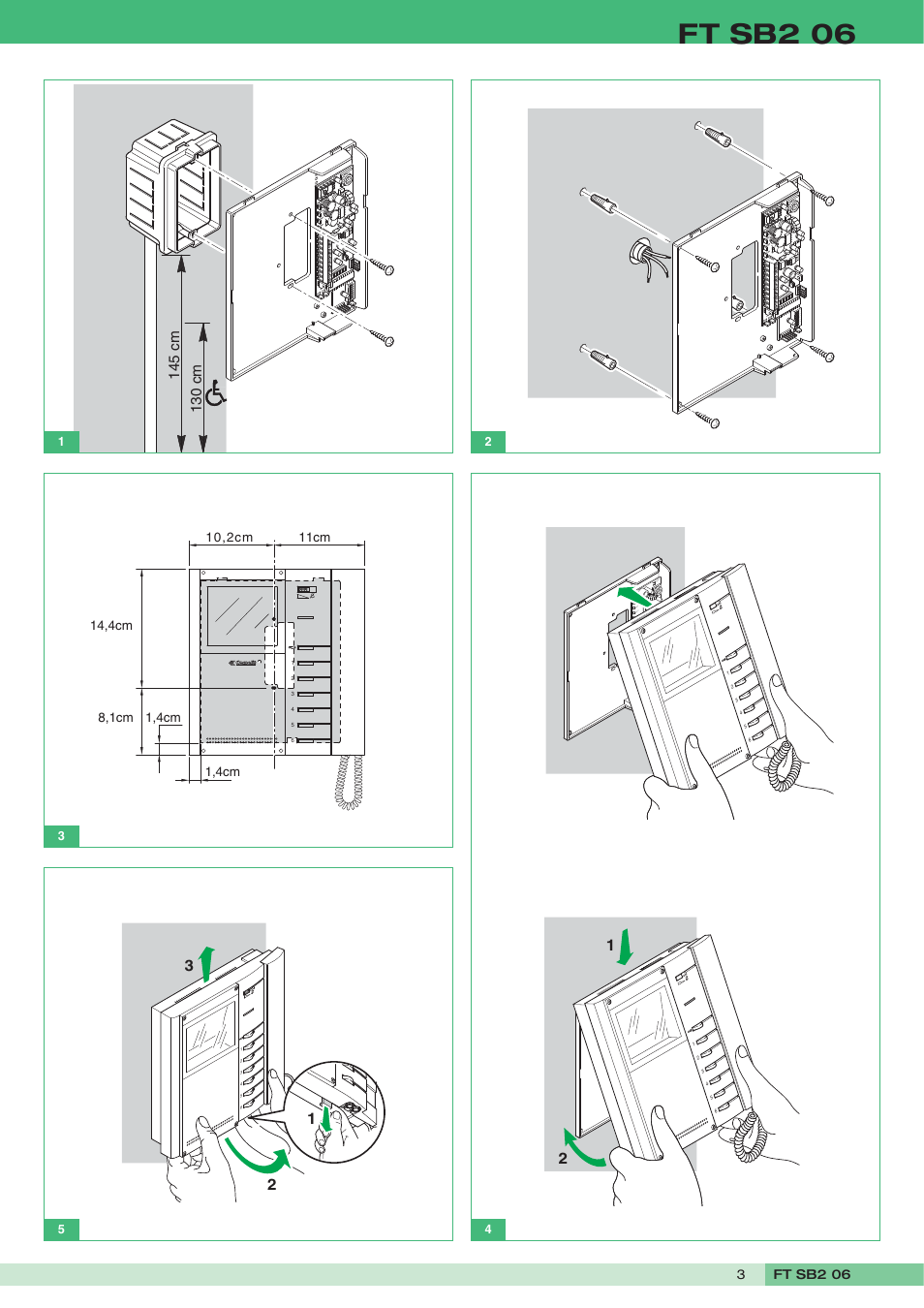 Ft sb2 06 | Comelit FT SB2 06 User Manual | Page 3 / 16