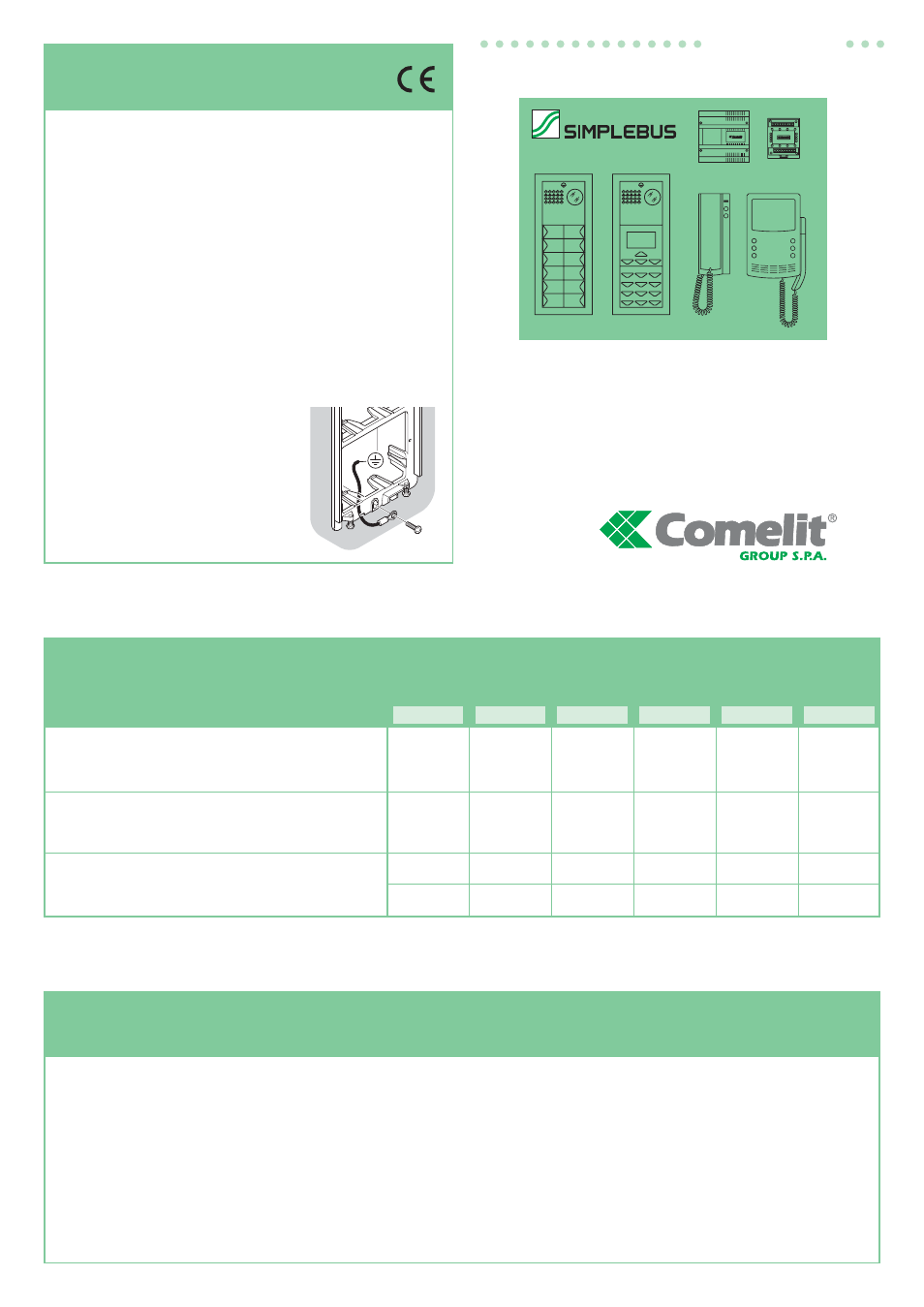 Comelit FT SB 07 User Manual | 12 pages