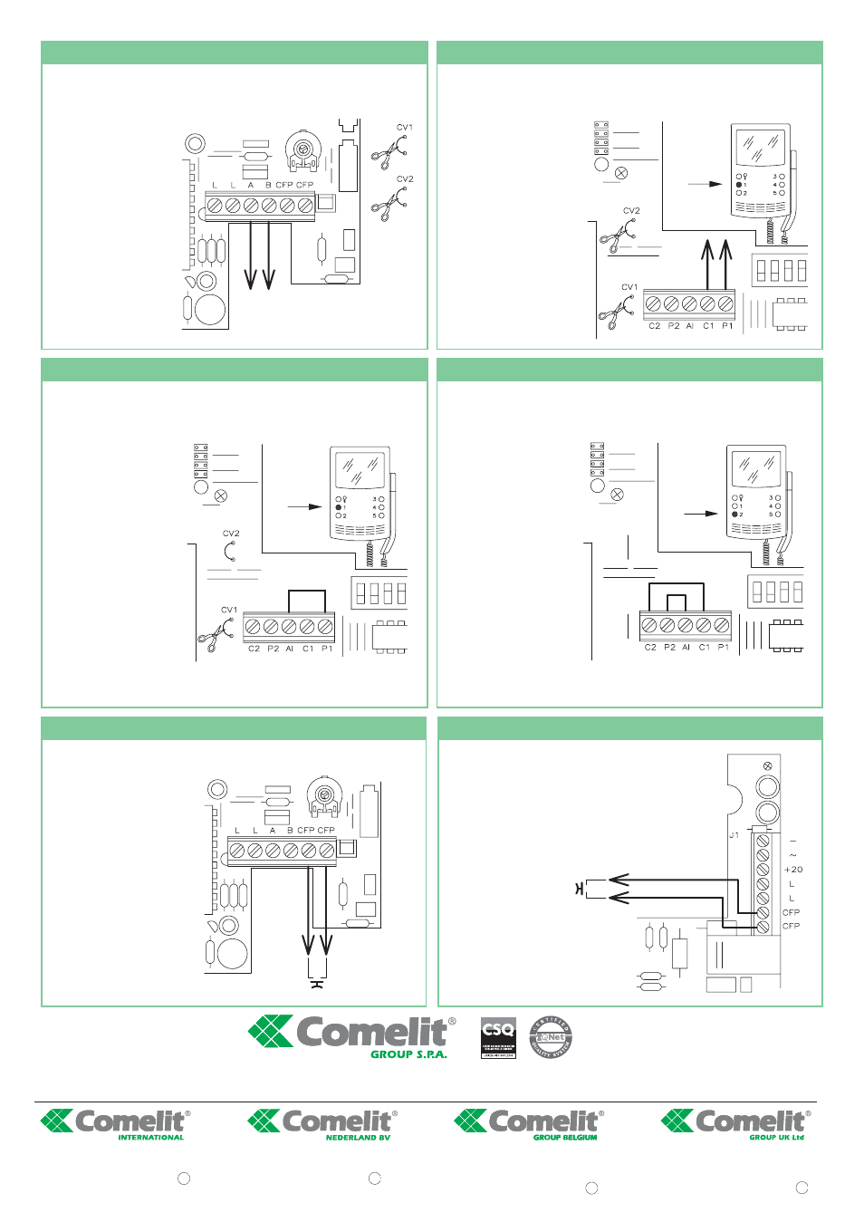 Comelit FT SB 07 User Manual | Page 12 / 12