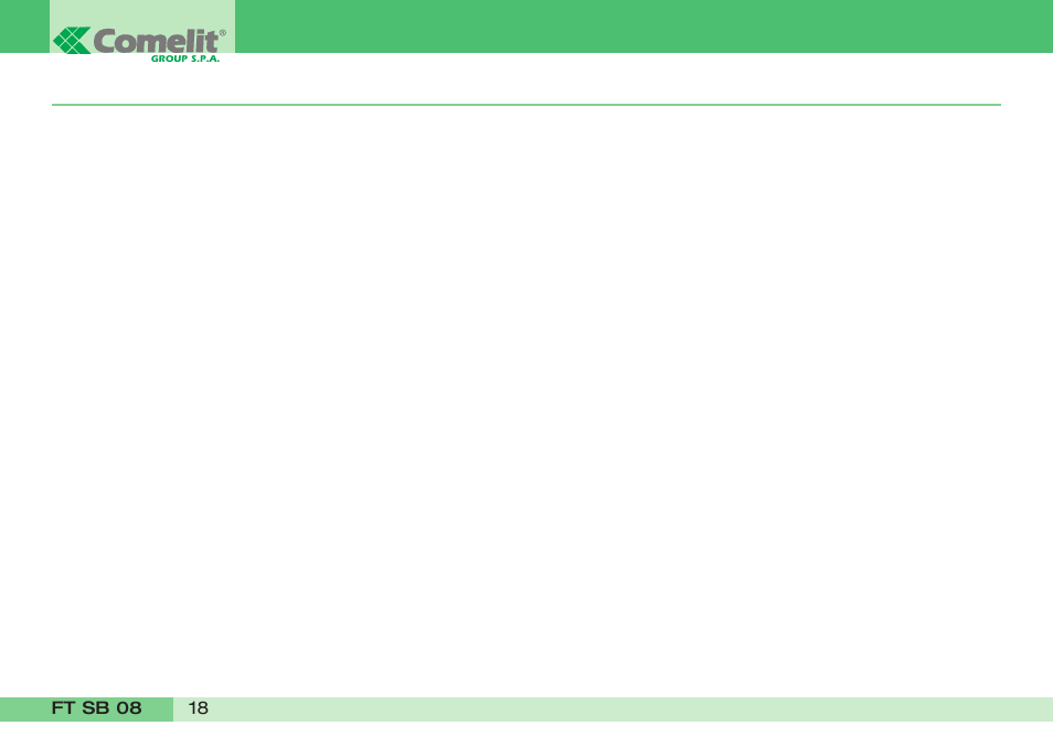 Comelit FT SB 08 User Manual | Page 20 / 80