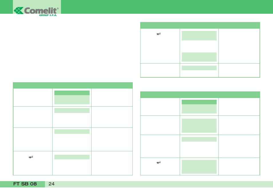 Comelit FT SB 08 User Manual | Page 26 / 80