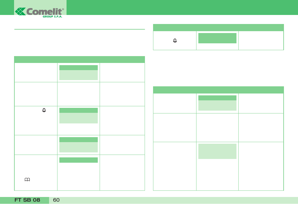 Comelit FT SB 08 User Manual | Page 62 / 80