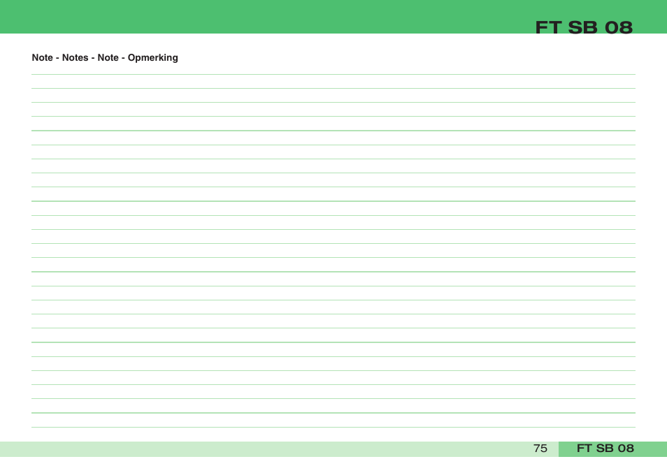 Ft sb 08 | Comelit FT SB 08 User Manual | Page 77 / 80