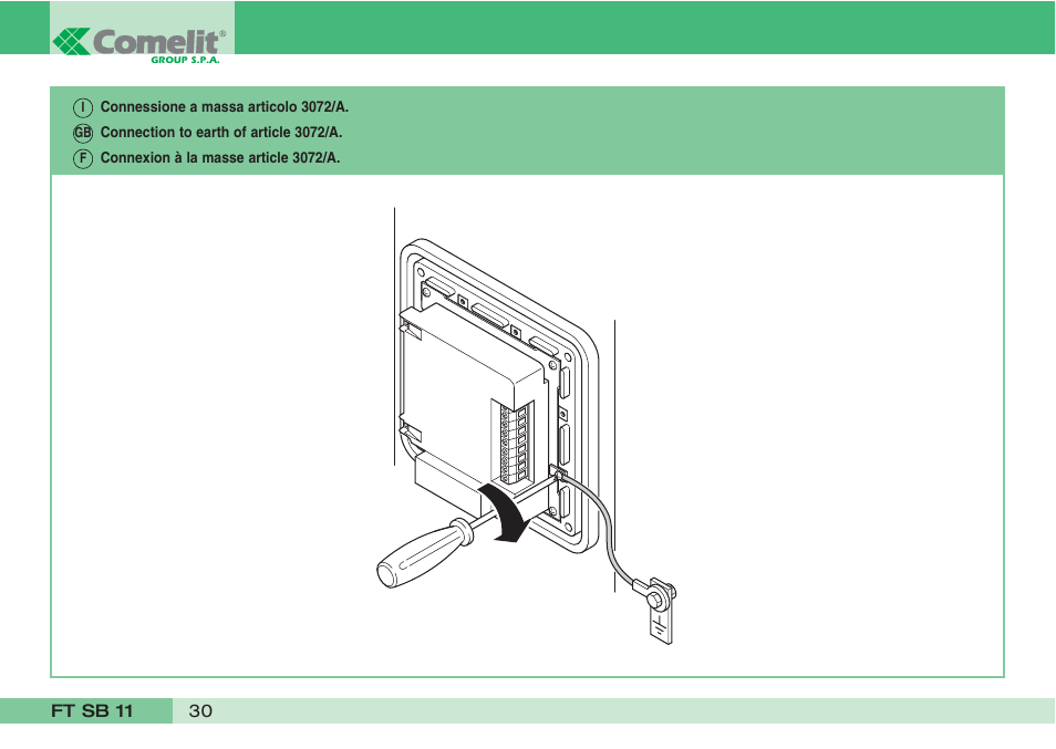 Comelit FT SB 11 User Manual | Page 32 / 40