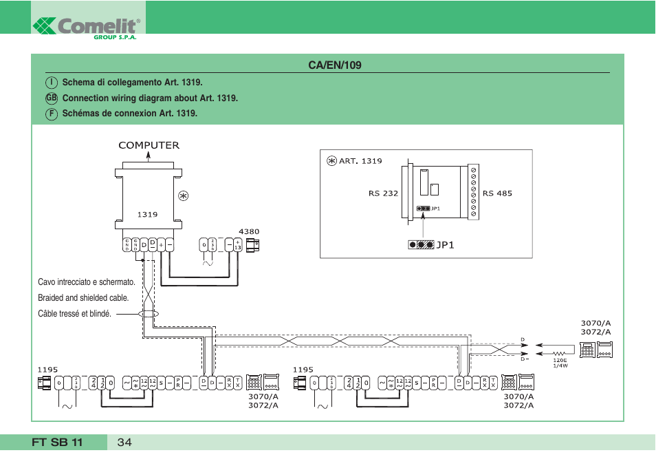 Comelit FT SB 11 User Manual | Page 36 / 40