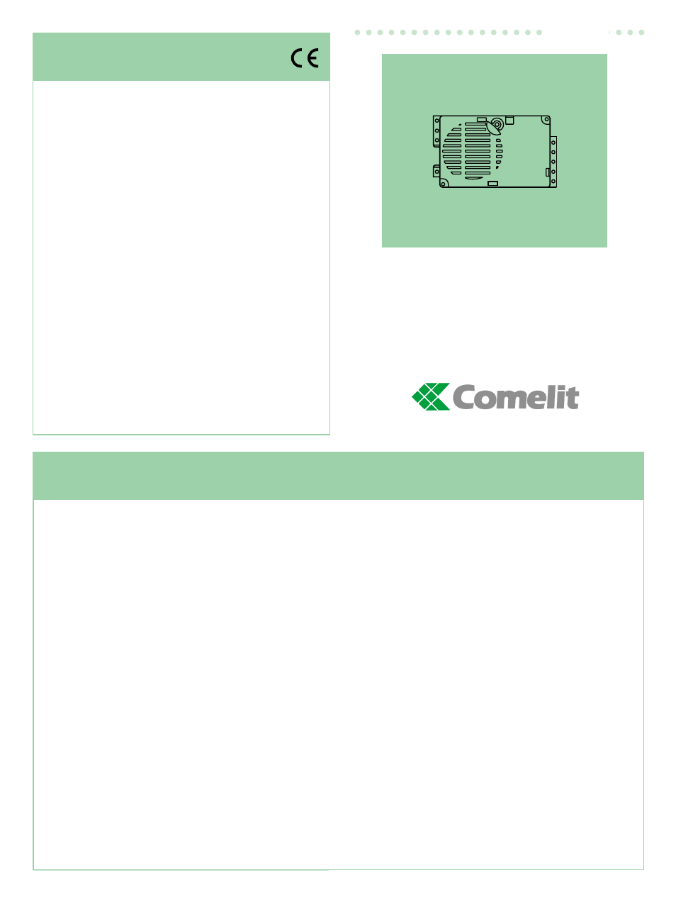 Comelit FT 48 User Manual | 4 pages