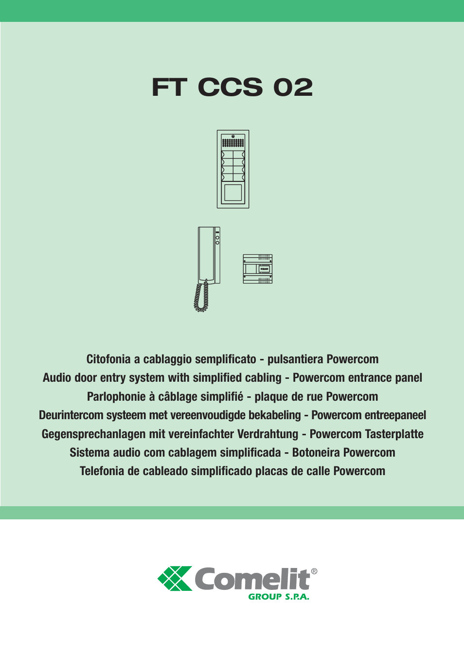 Comelit FT CCS 02 User Manual | 4 pages