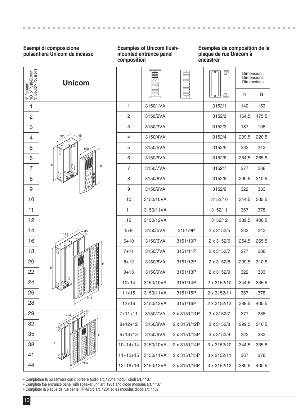 Unicom | Comelit MT 43 User Manual | Page 11 / 42