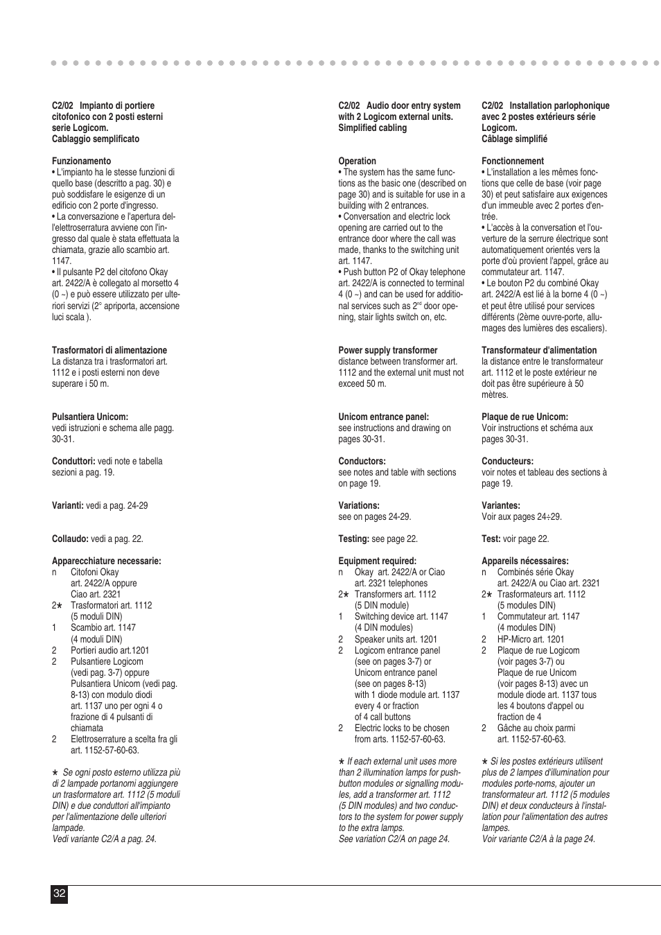 Comelit MT 43 User Manual | Page 33 / 42