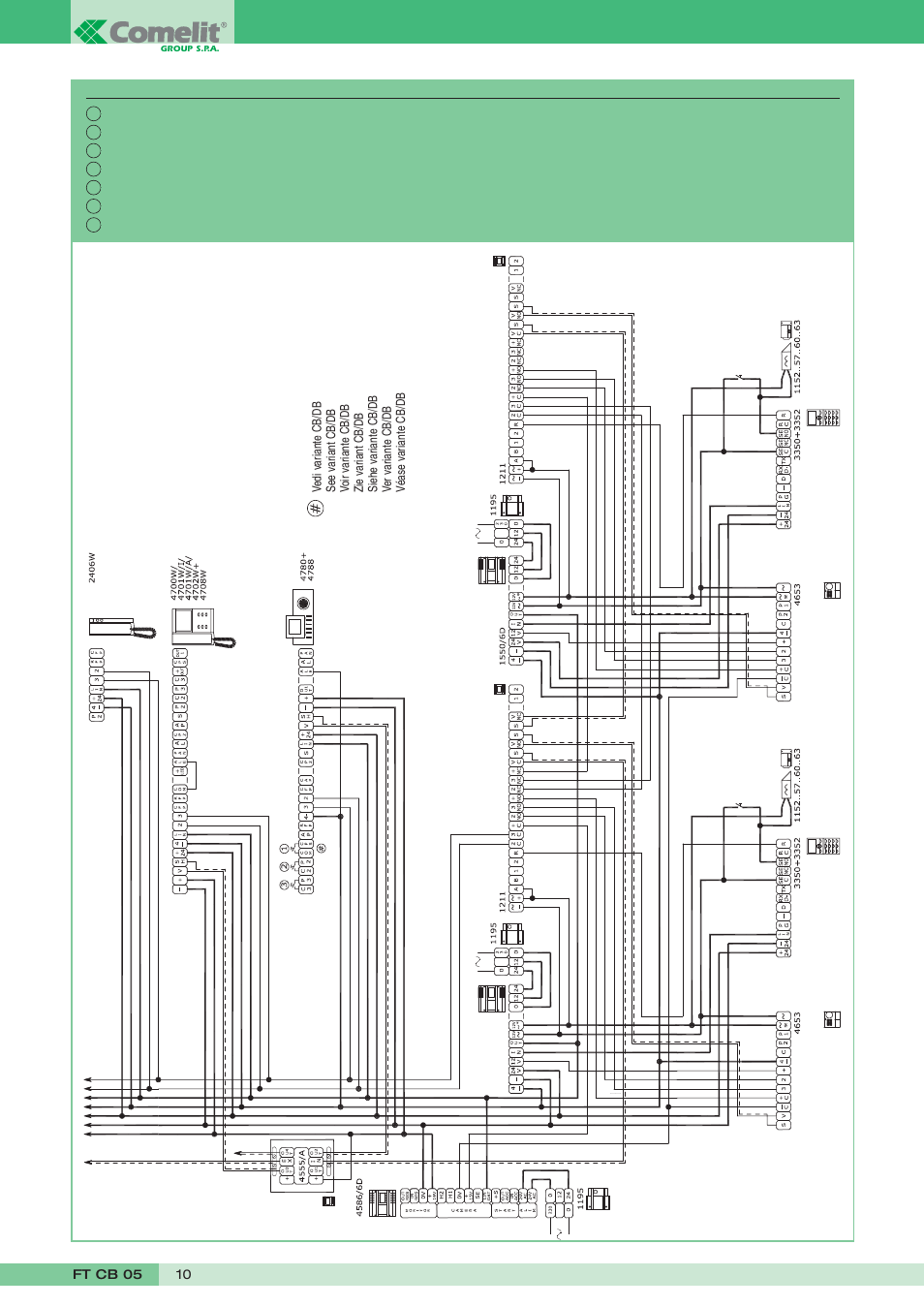 Comelit FT CB 05 User Manual | Page 10 / 12