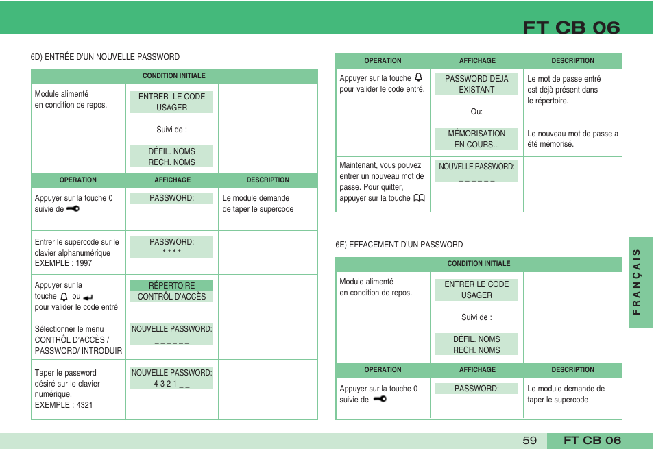 Ft cb 06 | Comelit FT CB 06 User Manual | Page 61 / 72