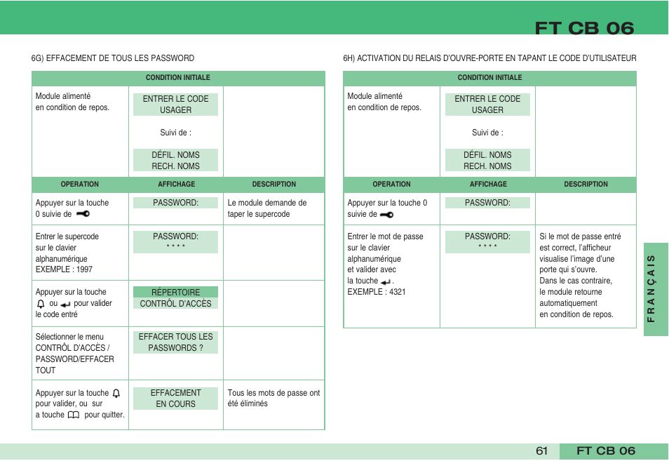 Ft cb 06 | Comelit FT CB 06 User Manual | Page 63 / 72