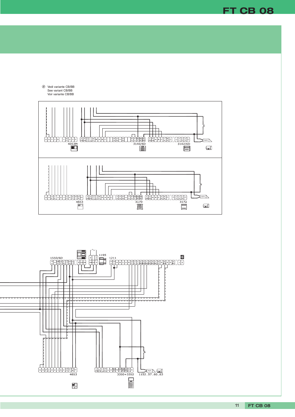 Ft cb 08 | Comelit FT CB 08 User Manual | Page 11 / 16