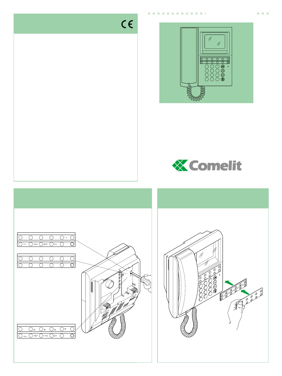 Comelit FT VCT 01 User Manual | 4 pages