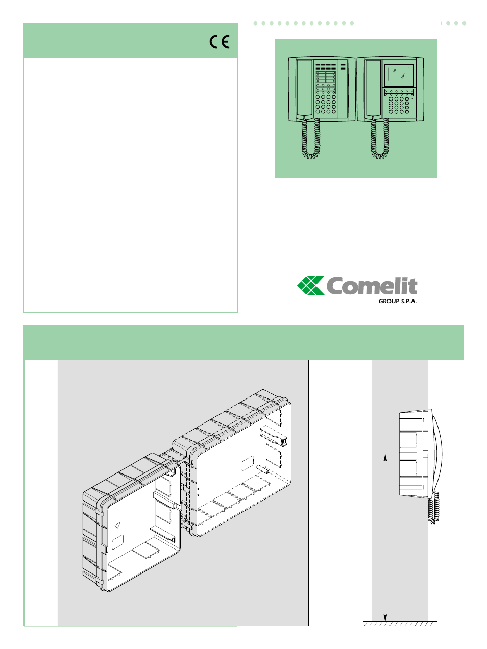 Comelit FT VCT 02 User Manual | 4 pages