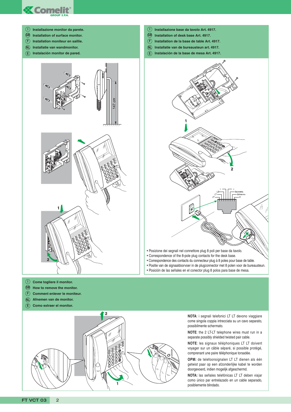 Comelit FT VCT 03 User Manual | Page 2 / 4