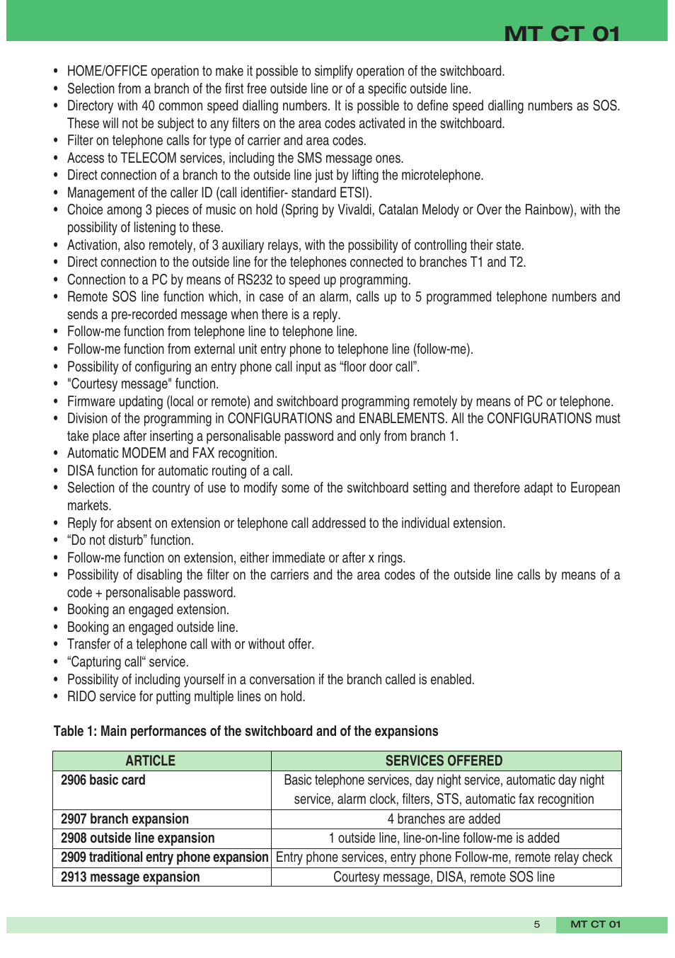 Mt ct 01 | Comelit MT CT 01 User Manual | Page 6 / 86