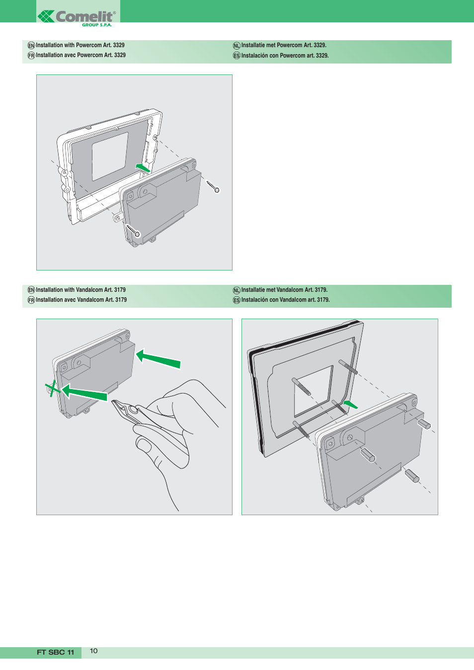 Comelit FT SK9001 User Manual | Page 10 / 16