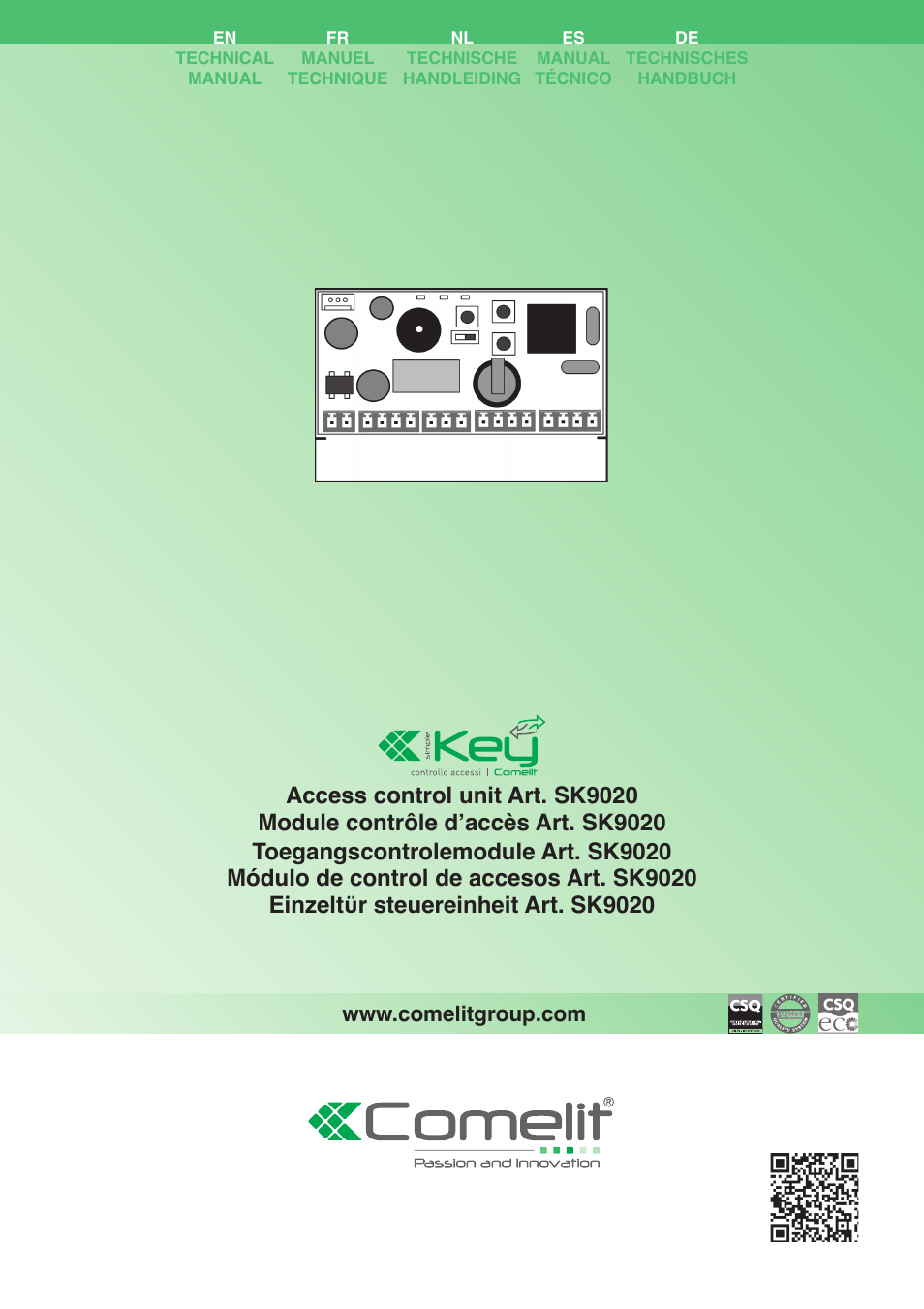 Comelit FT SK9020 User Manual | 16 pages