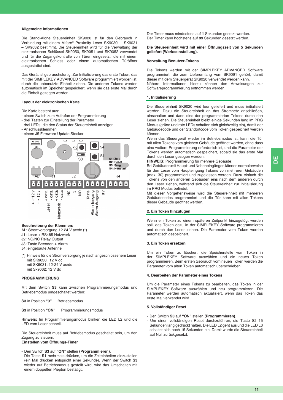 Comelit FT SK9020 User Manual | Page 11 / 16