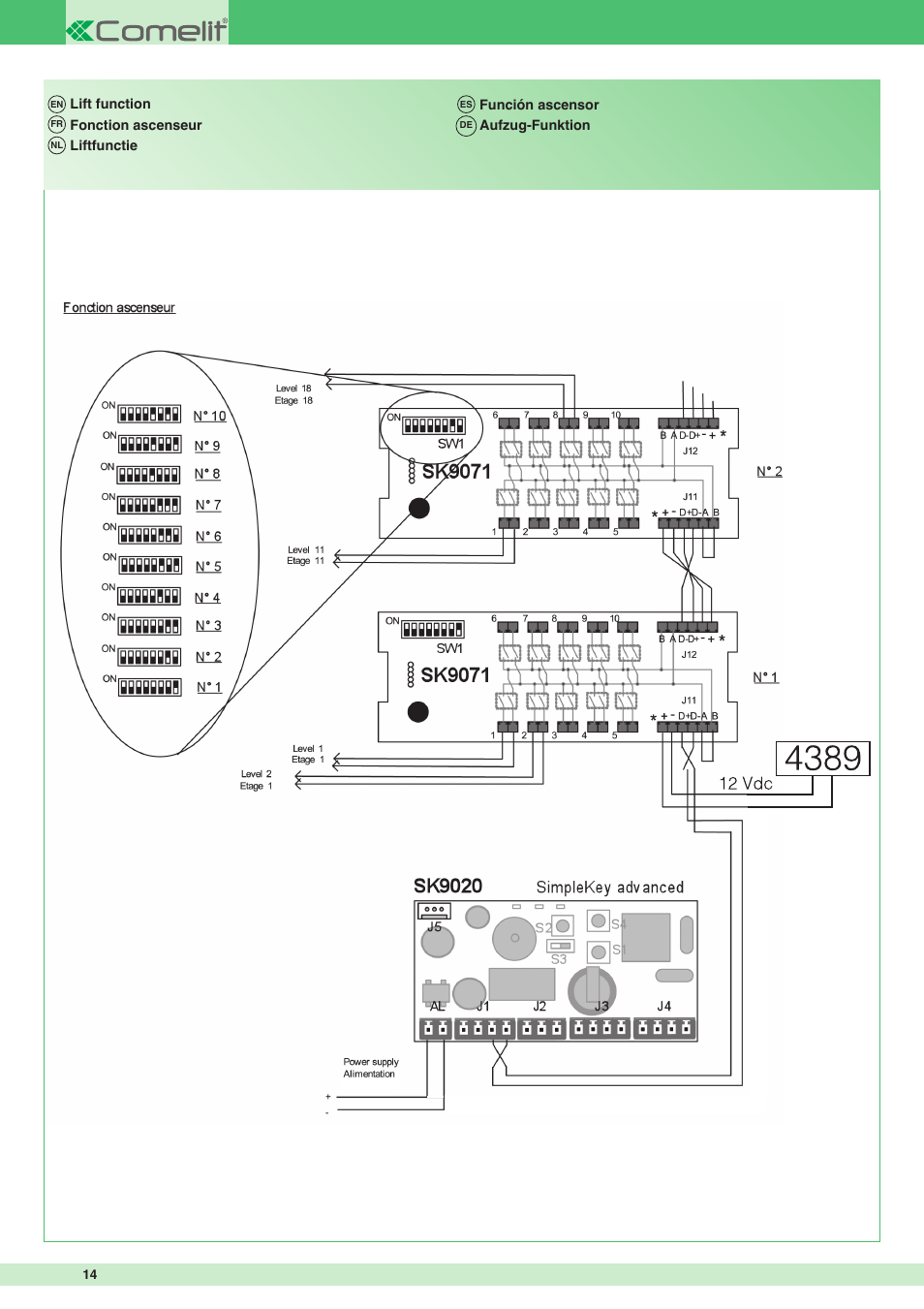 Comelit FT SK9020 User Manual | Page 14 / 16