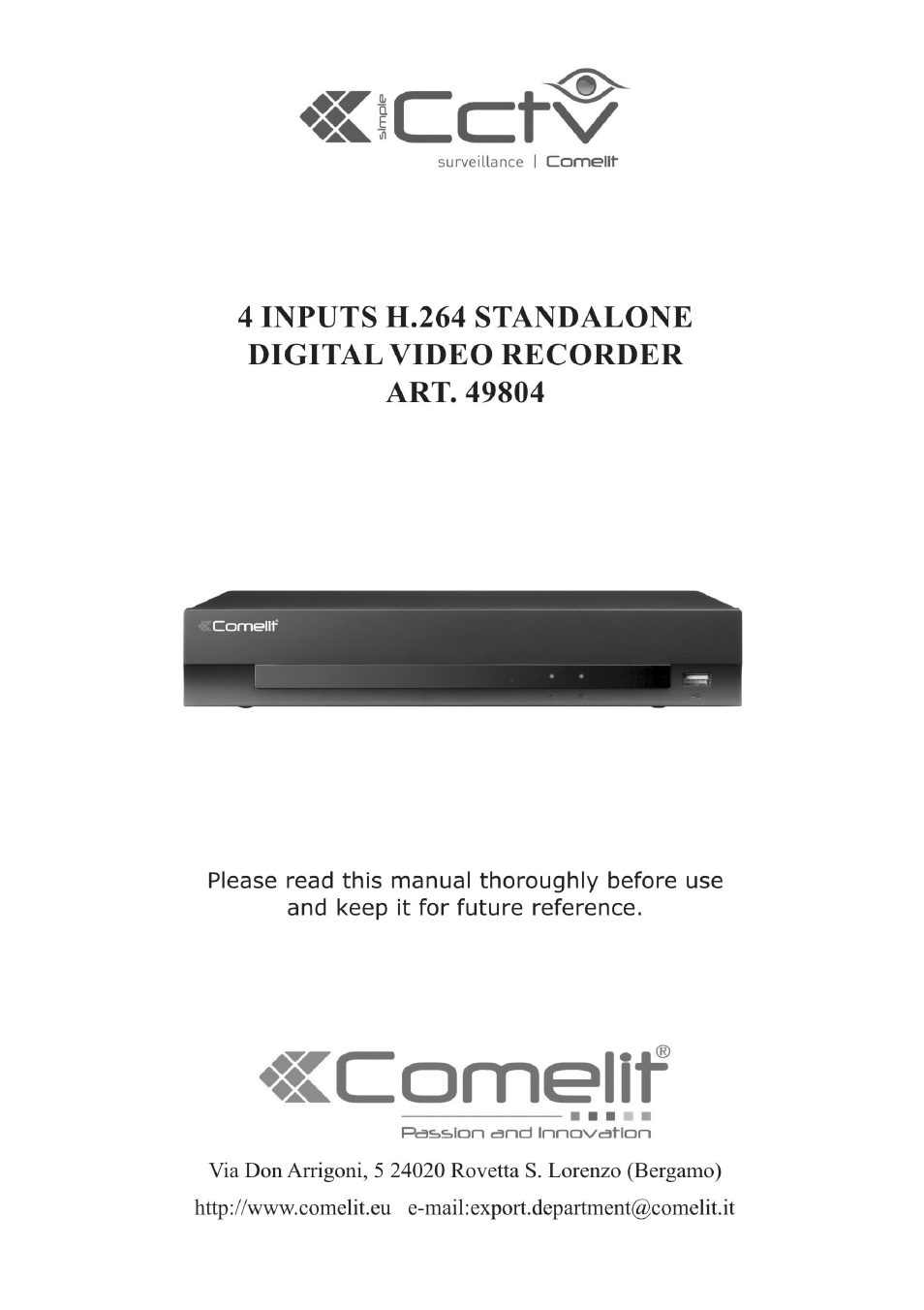 Comelit MT 49804 User Manual | 63 pages